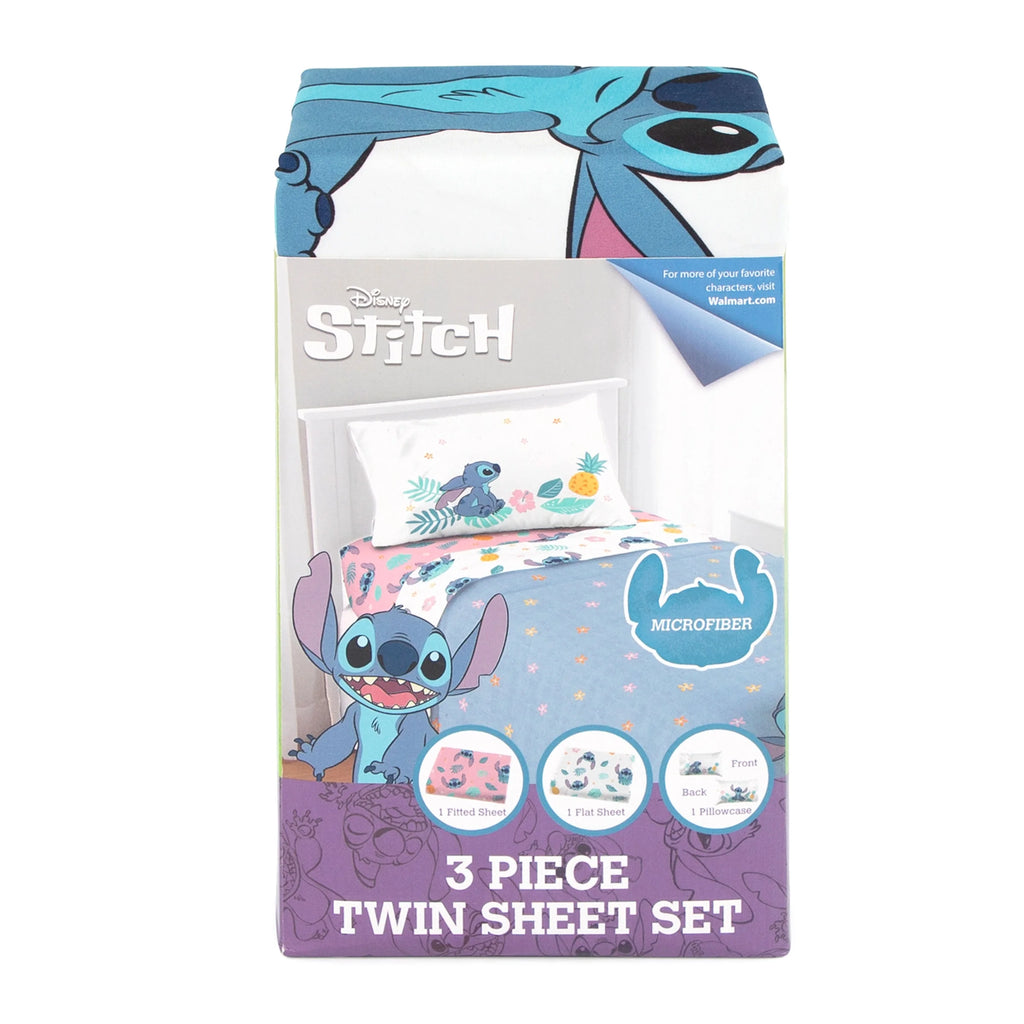 Pink Microfiber Kids 3-Piece Twin Sheet Set E492605