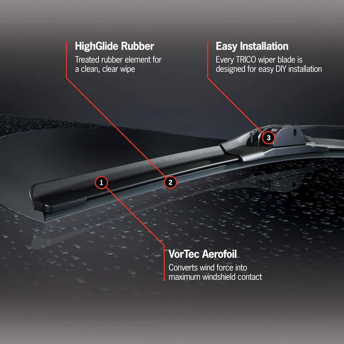 Platinum 26 Inch & 22 inch Pack of 2 Windshield Wiper Blades J444445