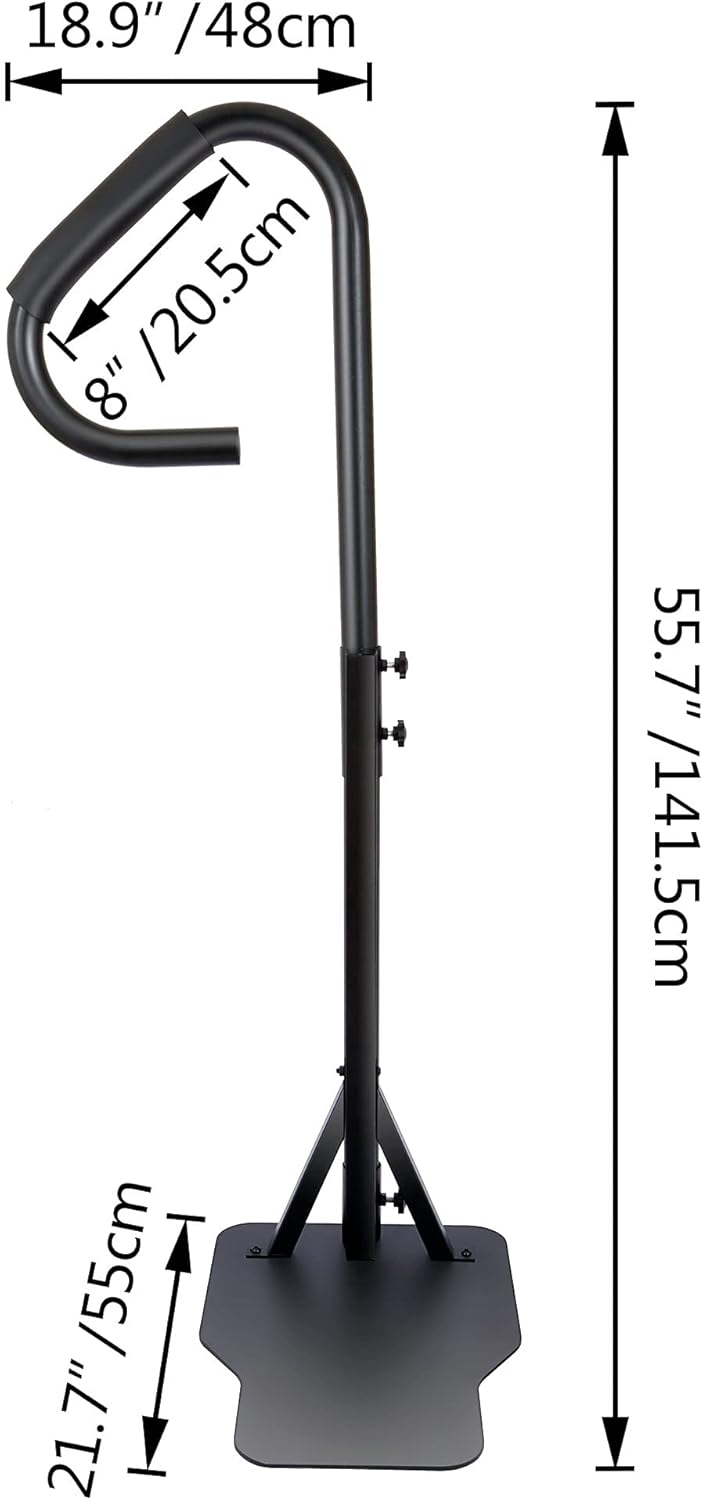 Spa Safety Handrail 57'' Hot Tub Handrail 600LBS Capacity Hot Rail, Spa Hand Railing with Slide-Under Base T8107