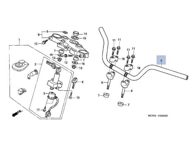 Honda CB Handlebar X175