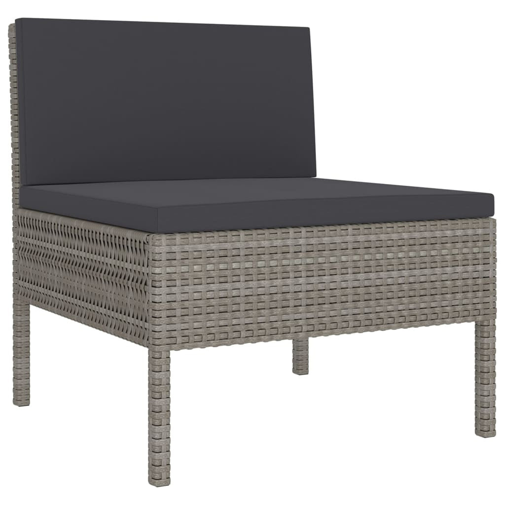 9 Piece Poly Rattan Outdoor Sectional Sofa Set G545511
