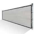Grey Privacy Fence Screen HDPE Mesh with Reinforced Grommets A108606