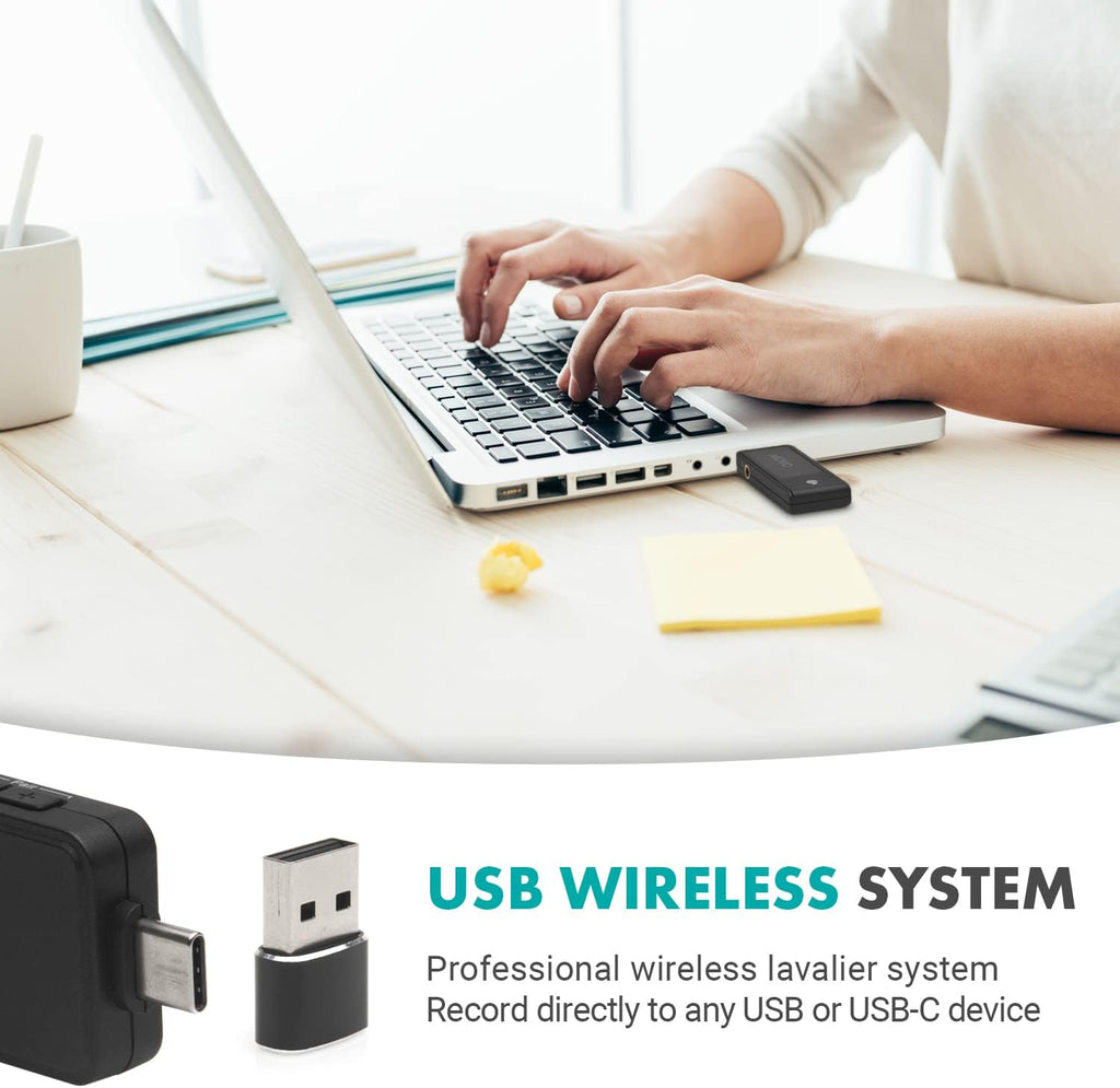 USB-C Wireless Lavalier Microphone P7140
