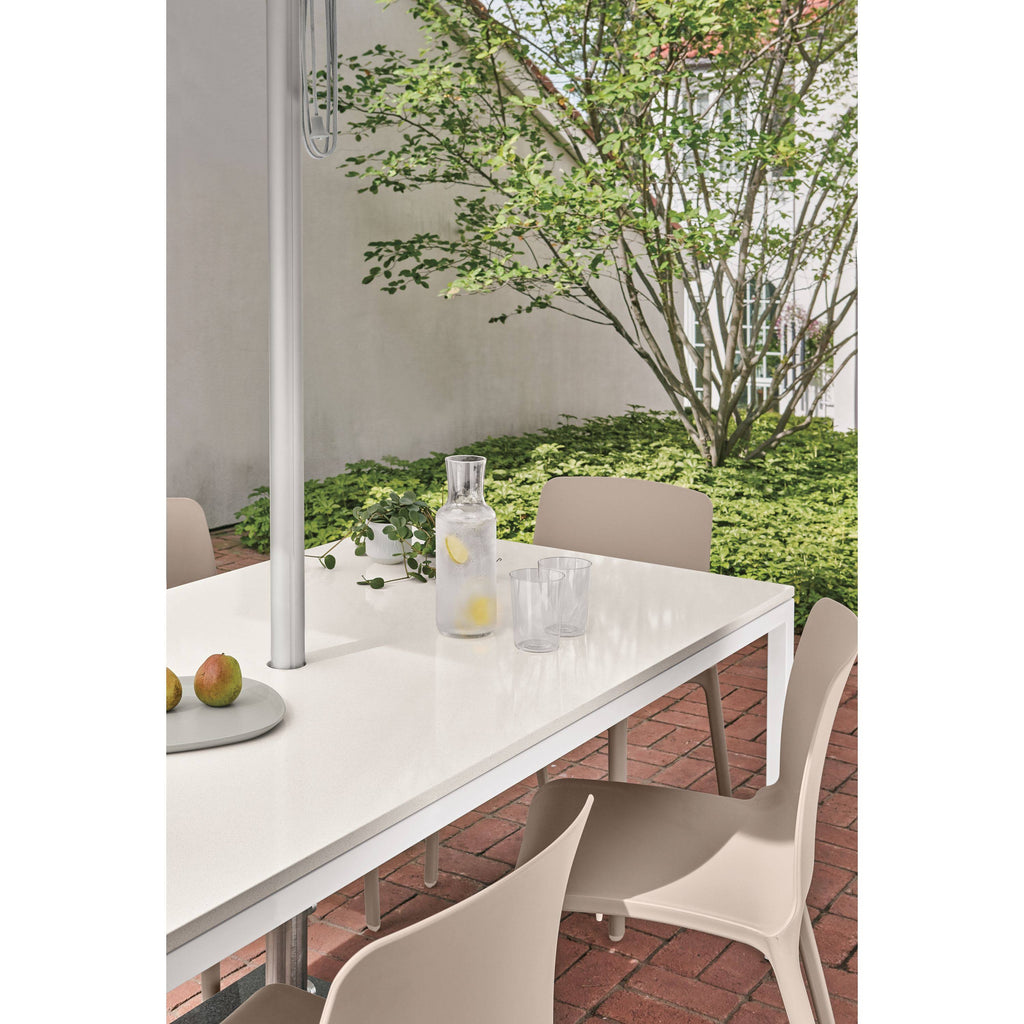 Orange Recycled HDPE Parsons Patio Table M402941