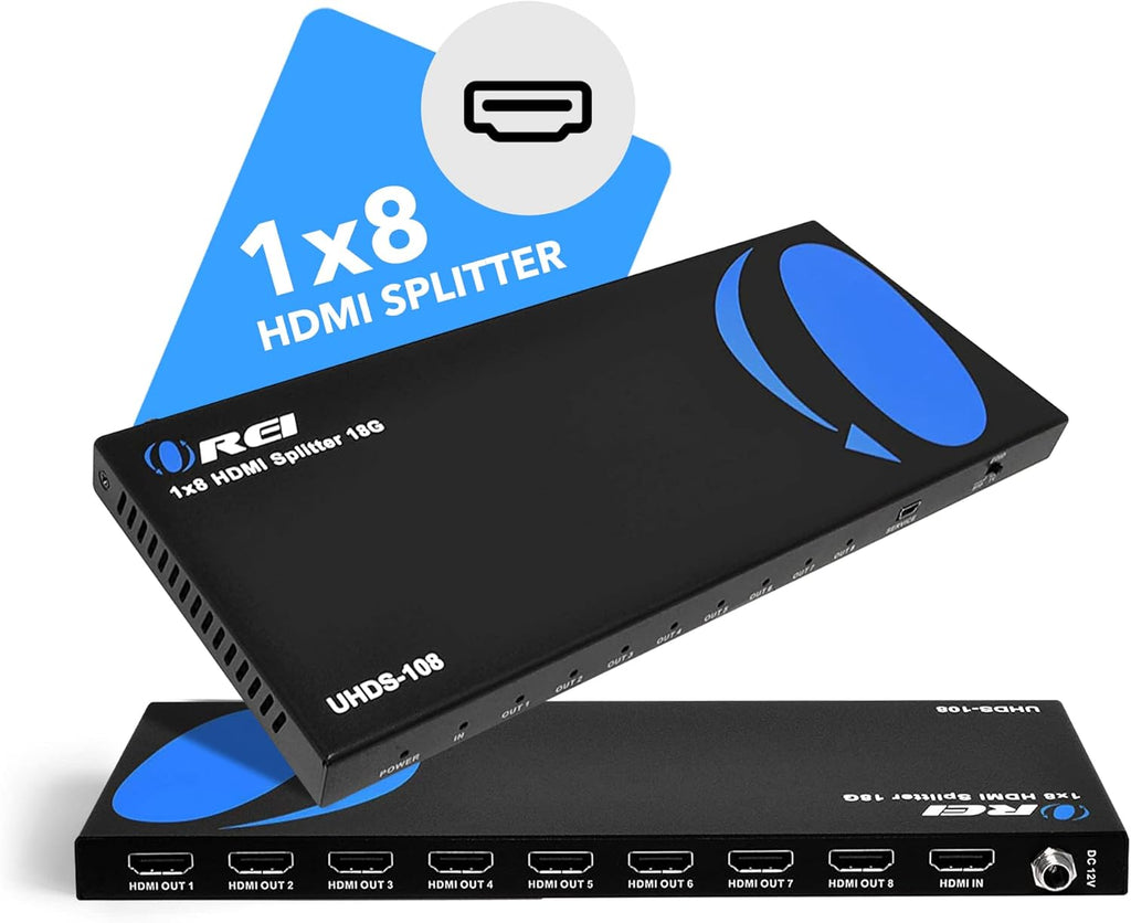 4K 1 in 8 Out HDMI Splitter 18 Gbps 4K @ 60Hz T2904