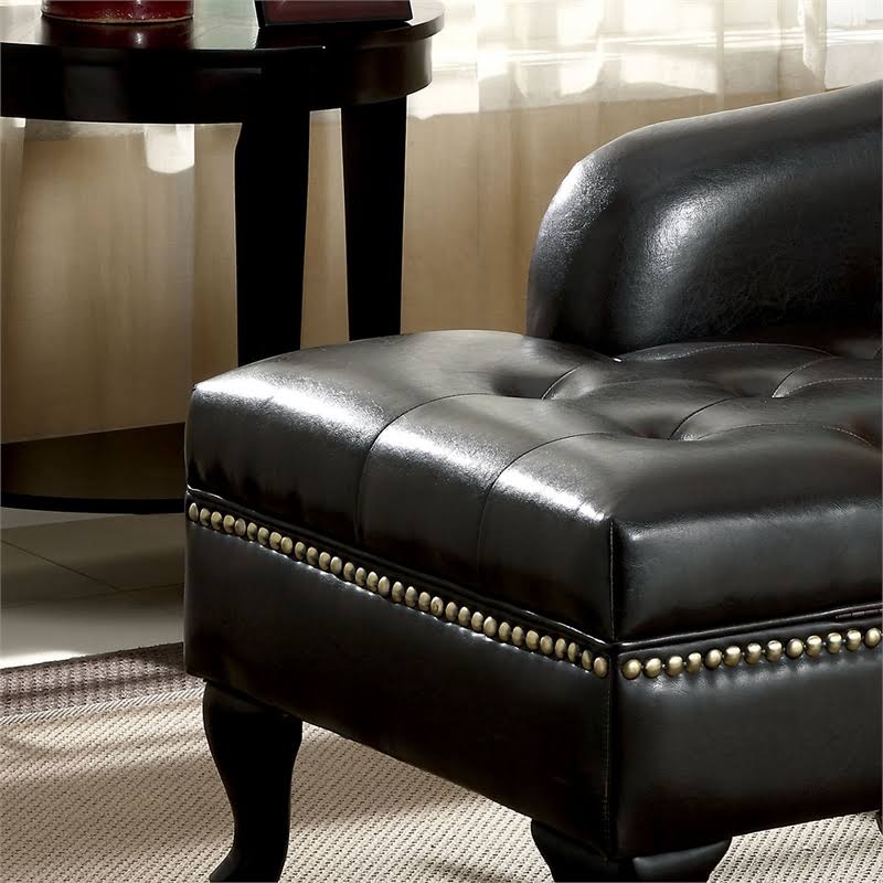 Black Storage Chaise H85710