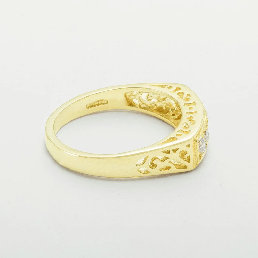 9k Yellow Gold Diamond Eternity Ring K417467