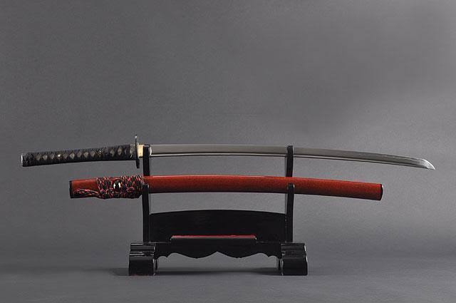 Red 1045 Carbon Steel Samurai Katana Sword C987