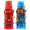 9 oz Plastic Cup 25 ct Assorted Colors S227006