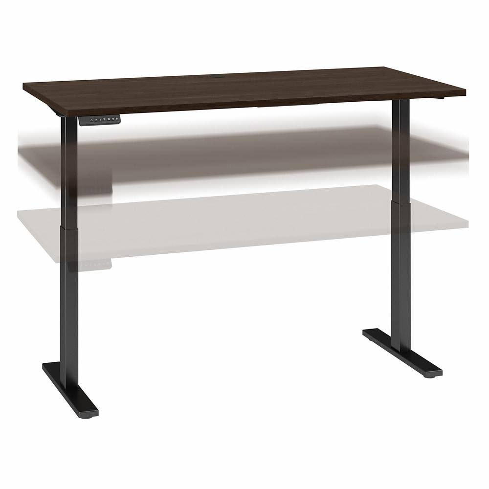 Black Walnut Electric Height Adjustable Standing Desk E10513