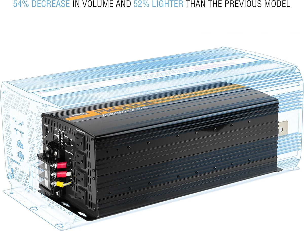 48V 8000 Watt Power Inverter with Remote Control, 16000 Watt Surge Peak X48996