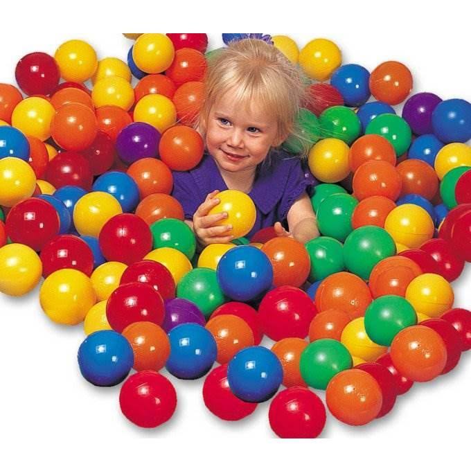 100-Pack Multi-Colored Plastic Fun Ballz for Ball Pits W808865