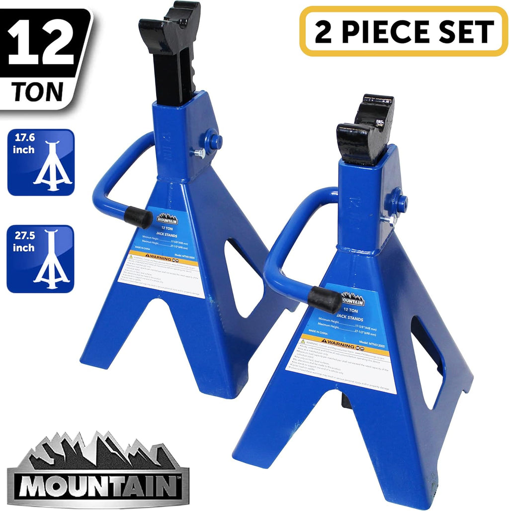 12 Ton Steel Jack Stands (Pair) P336212