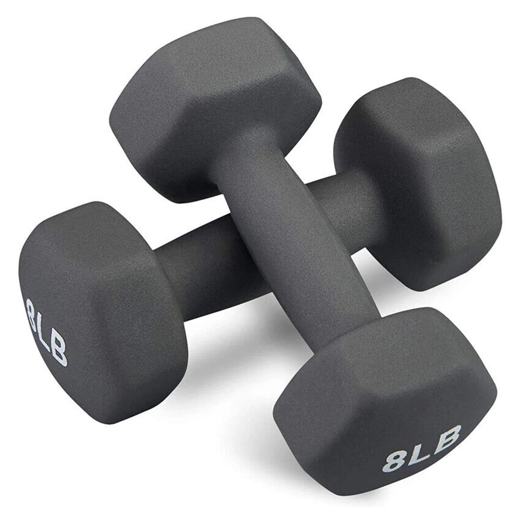 8lb Hex Neoprene Dumbbells Set of 2 I181784