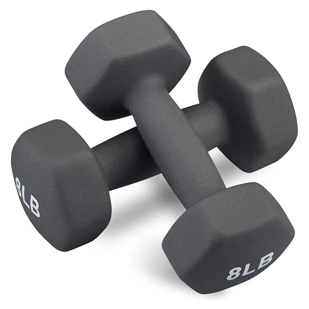8lb Hex Neoprene Dumbbells Set of 2 I181784