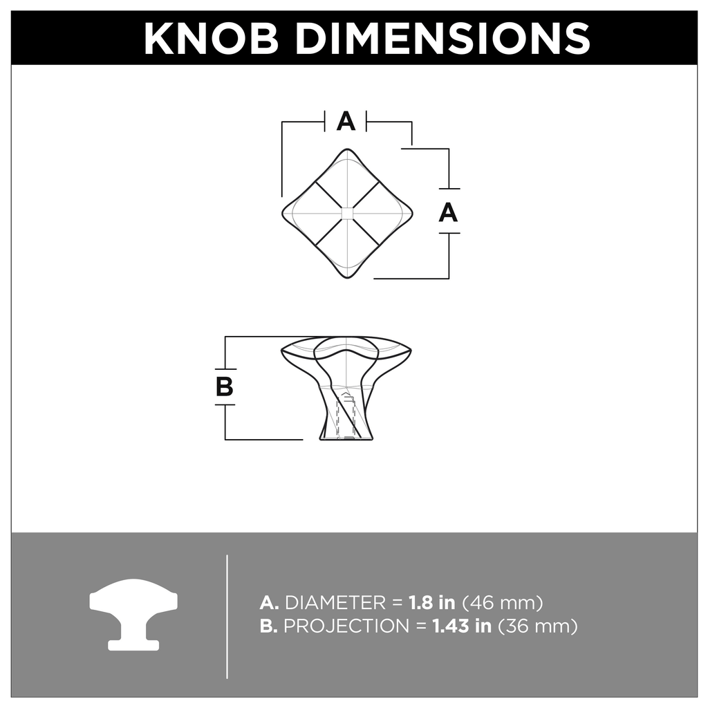 Satin Nickel Square Cabinet Knob 36-Pack G221668
