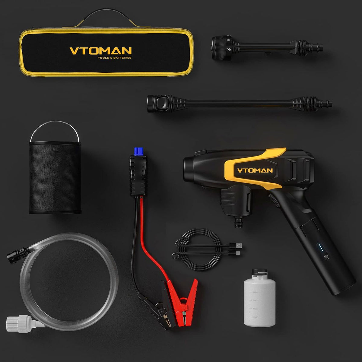 Cordless Pressure Washer with Jump Starter Battery Pack V98040