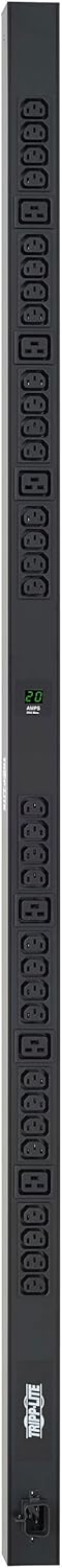 Metered PDU, 20A, 38 Outlets, 200-240V, 10 ft. Cord, 0U Vertical Rack-Mount Power R53996