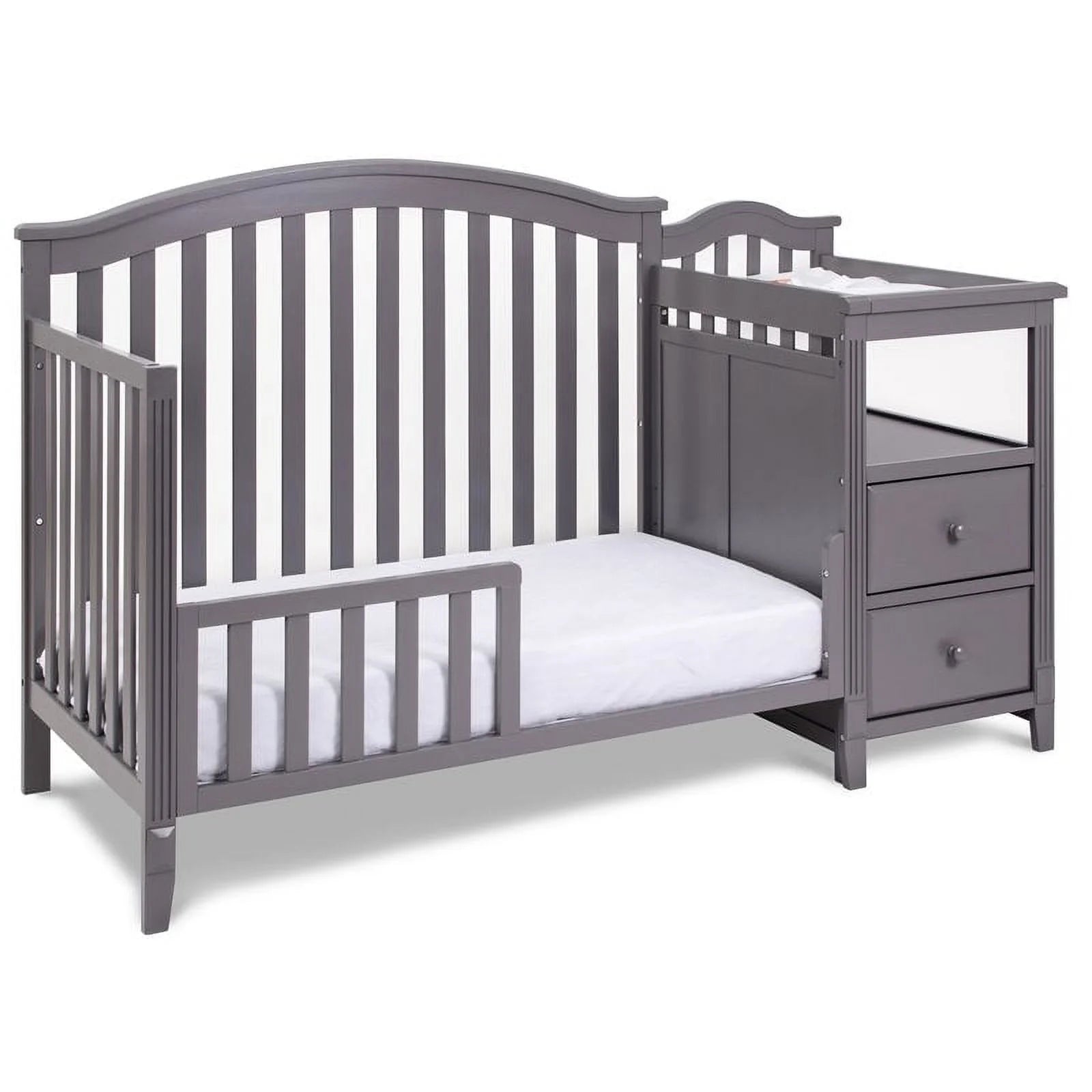 4-in-1 Convertible Crib and Changer Gray V881937