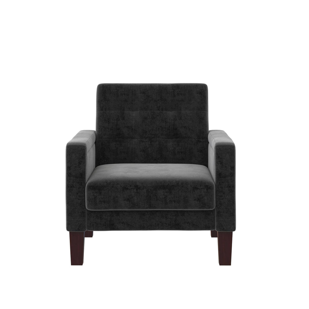 Gray Velvet Accent Chair T5587