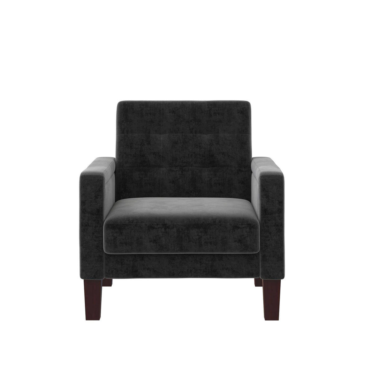Gray Velvet Accent Chair T5587