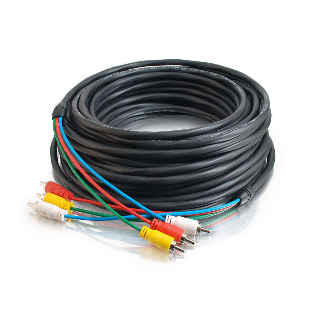 35ft Plenum-Rated Composite Video with Stereo Audio Cable D9240