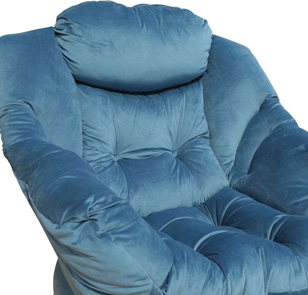 Accent Reclining Armchair with Removable Metal Legs and High-Density Foam E336972