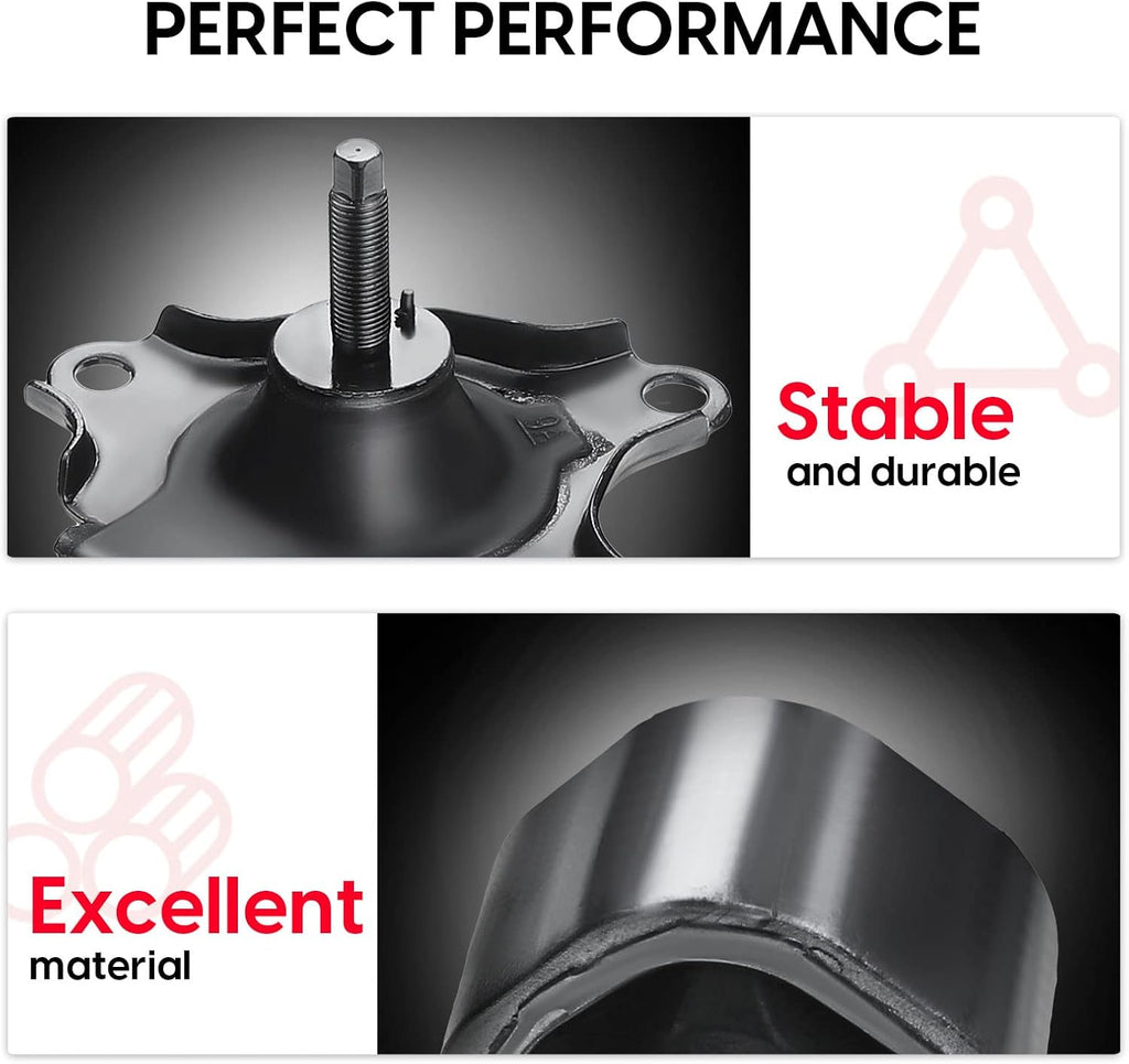Engine Motor and Transmission Mount Kit Compatible with Honda CR-V 2002-2006 L4 2.4L Automatic Transmission 4 PCS I280623
