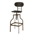 Dark Brown Adjustable Swivel Bar Stool K4920
