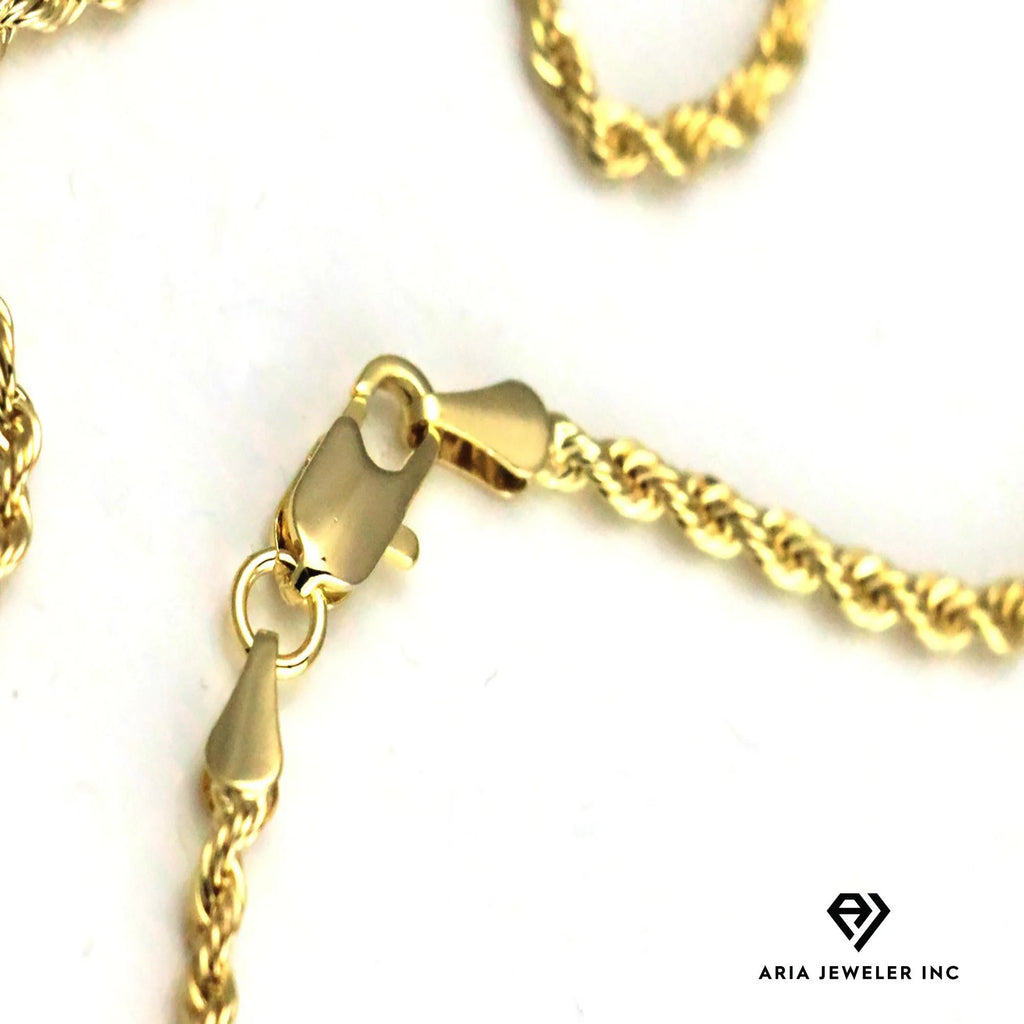 14k Bonded Gold Necklace with Infinity Cross Pendant L480006