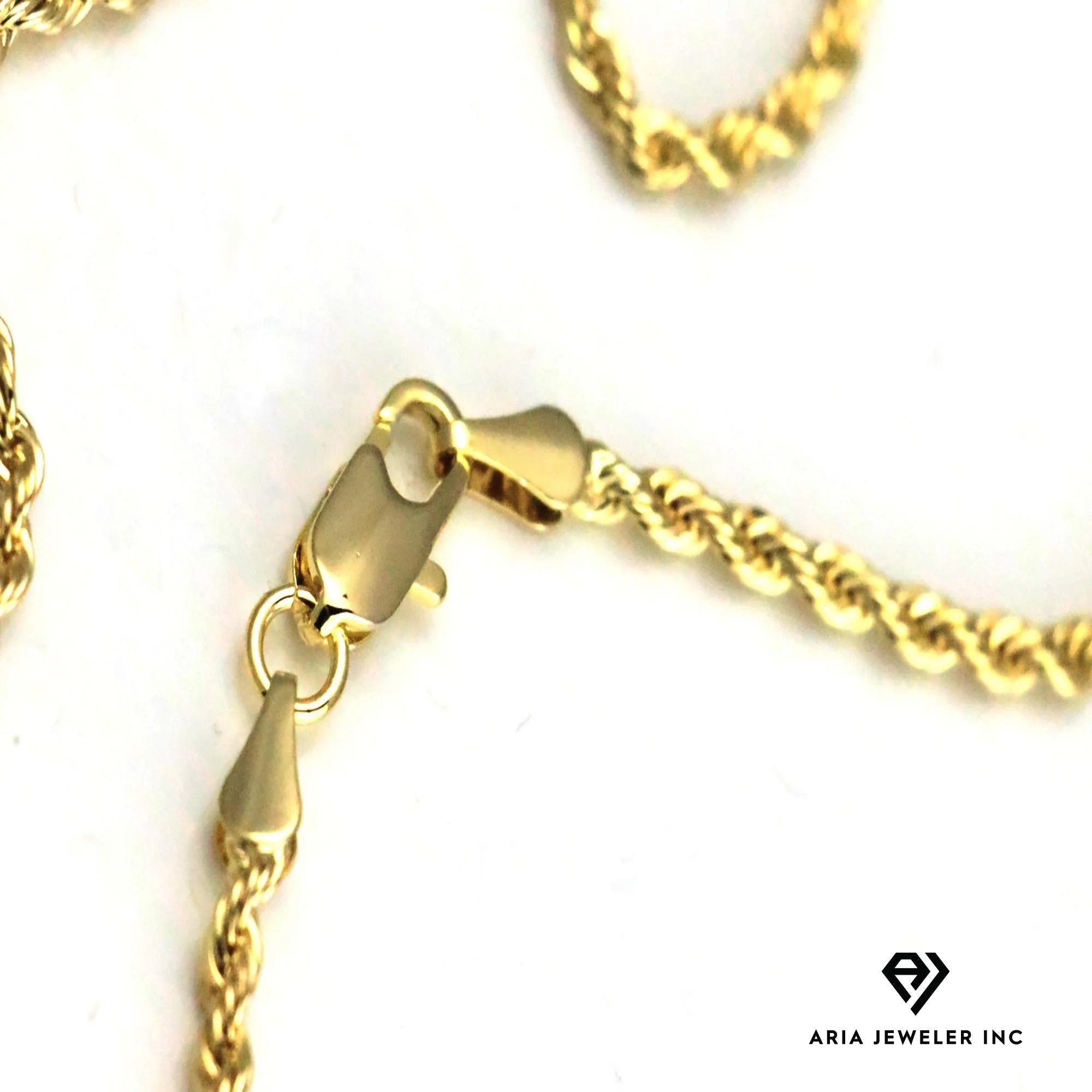 14k Bonded Gold Necklace with Infinity Cross Pendant L480006