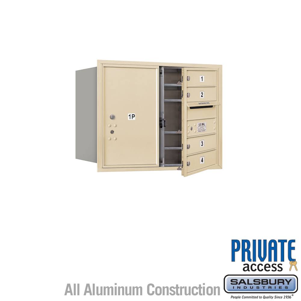 4C Horizontal Mailbox, Sandstone Q1012