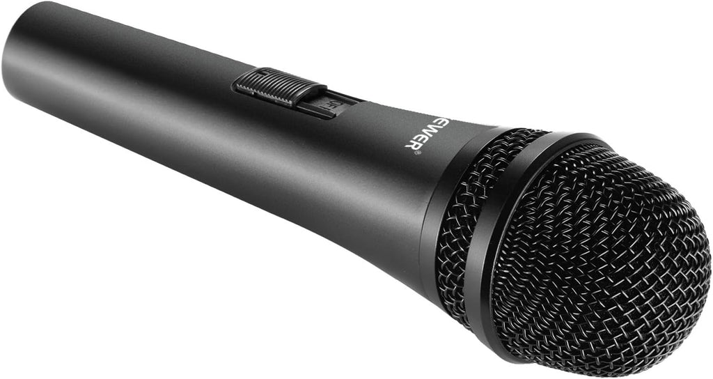 Black Cardioid Dynamic Microphone with XLR Cable, Pack of 2 E501166