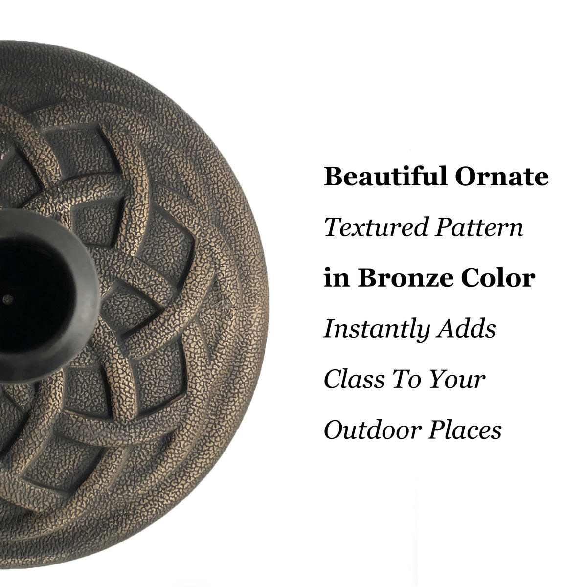 Bronze Umbrella Base N87697