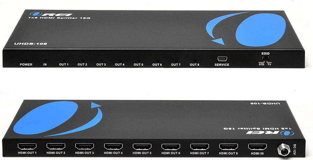 4K 1 in 8 Out HDMI Splitter 18 Gbps 4K @ 60Hz T2904