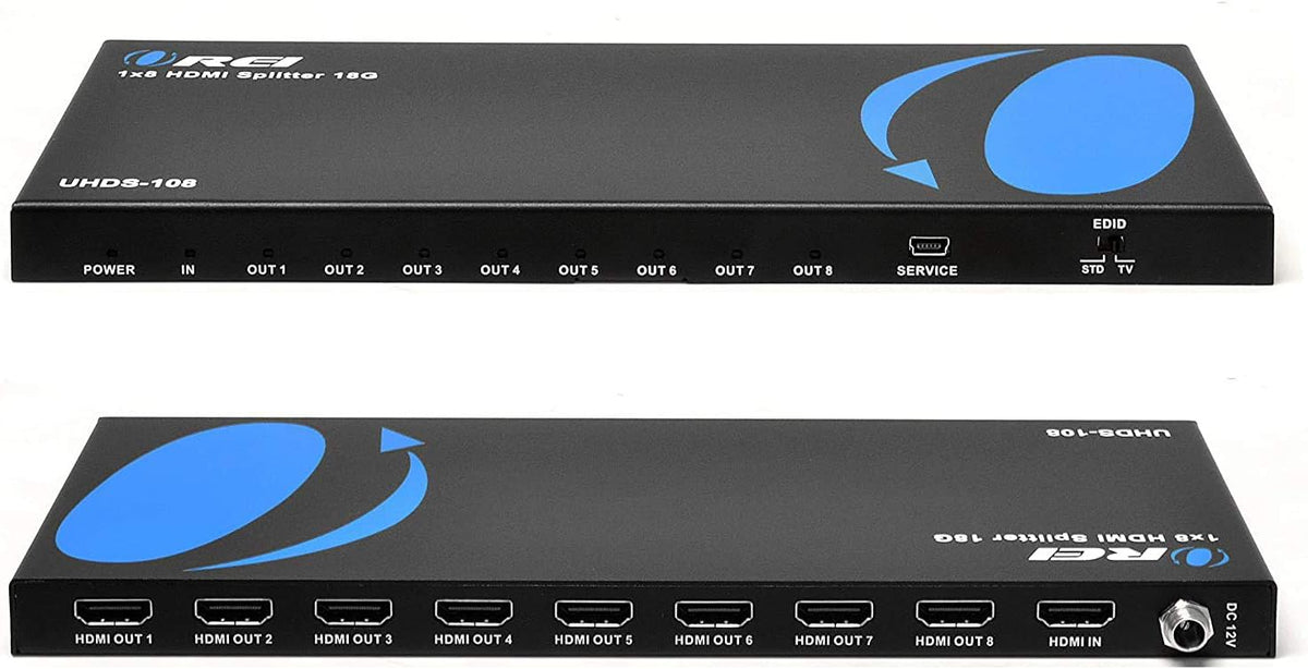 4K 1 in 8 Out HDMI Splitter 18 Gbps 4K @ 60Hz T2904