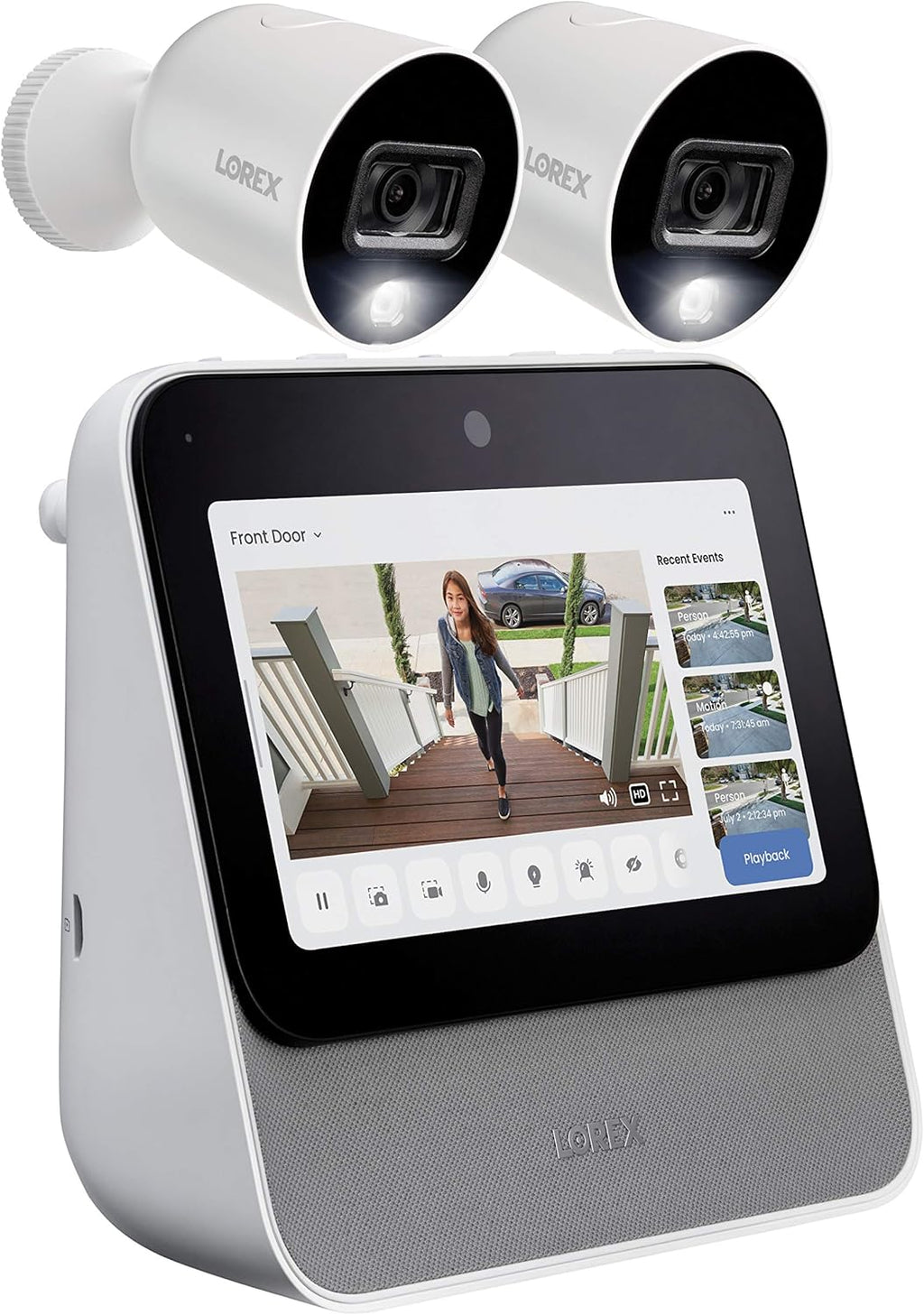 Smart Home Security Center (64GB) with 2 x 1080p HD Wi-Fi Cameras with Color Night Vision W915877