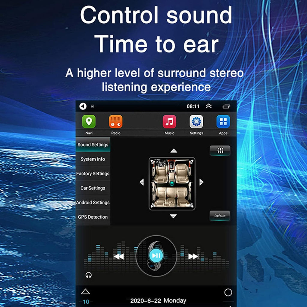 9.7in Car Radio Stereo Bluetooth MP5 Navigation L408