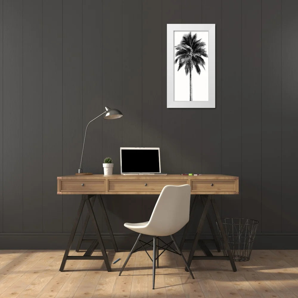 18x32 White Wood Framed Museum Art Print B3356