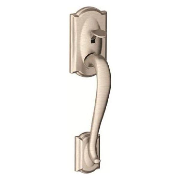 Satin Nickel Handleset and Accent Lever H3811