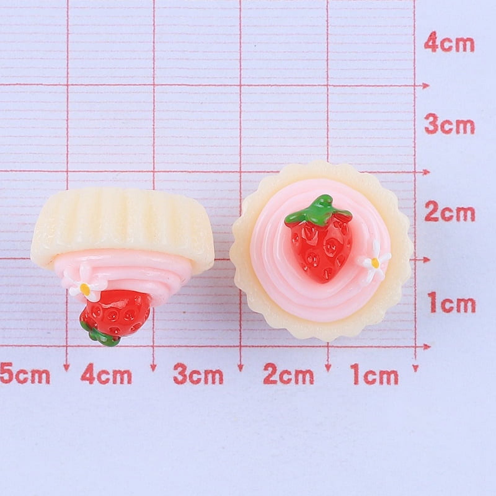 10 Pcs Mini Simulation Cake Cookies Chocolate Toast Fruit Pudding Dollhouse Decorations H7945