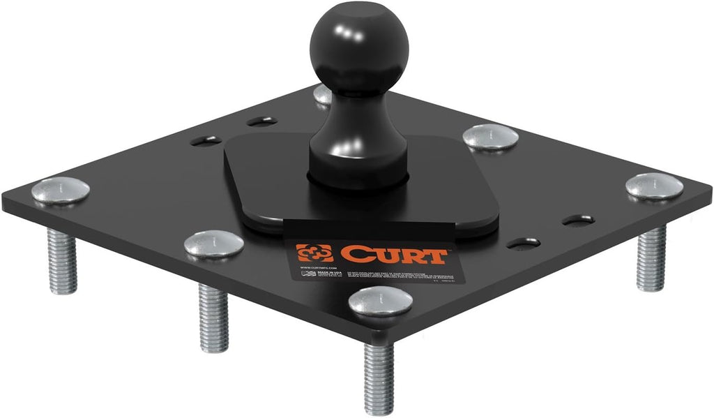 Over-Bed Fixed Ball Gooseneck Hitch, 30,000 lbs, 2-5/16-Inch, Black M3495