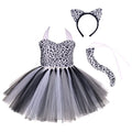 Kids Girls Giraffe Tutu Dress up Outfits with Headband Tails N474719