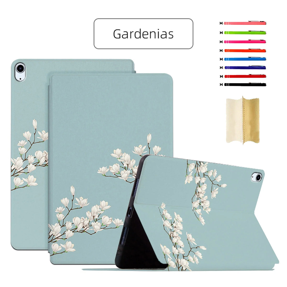 Slim Patterned Smart Kickstand Cover with Auto Wake/Sleep Magnetic Case P831948