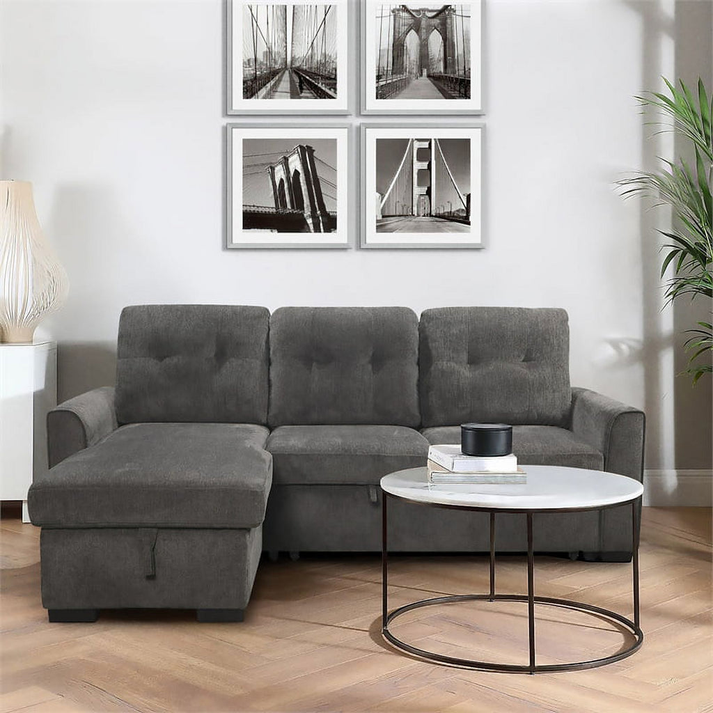 Dark Gray Reversible Sectional P75152
