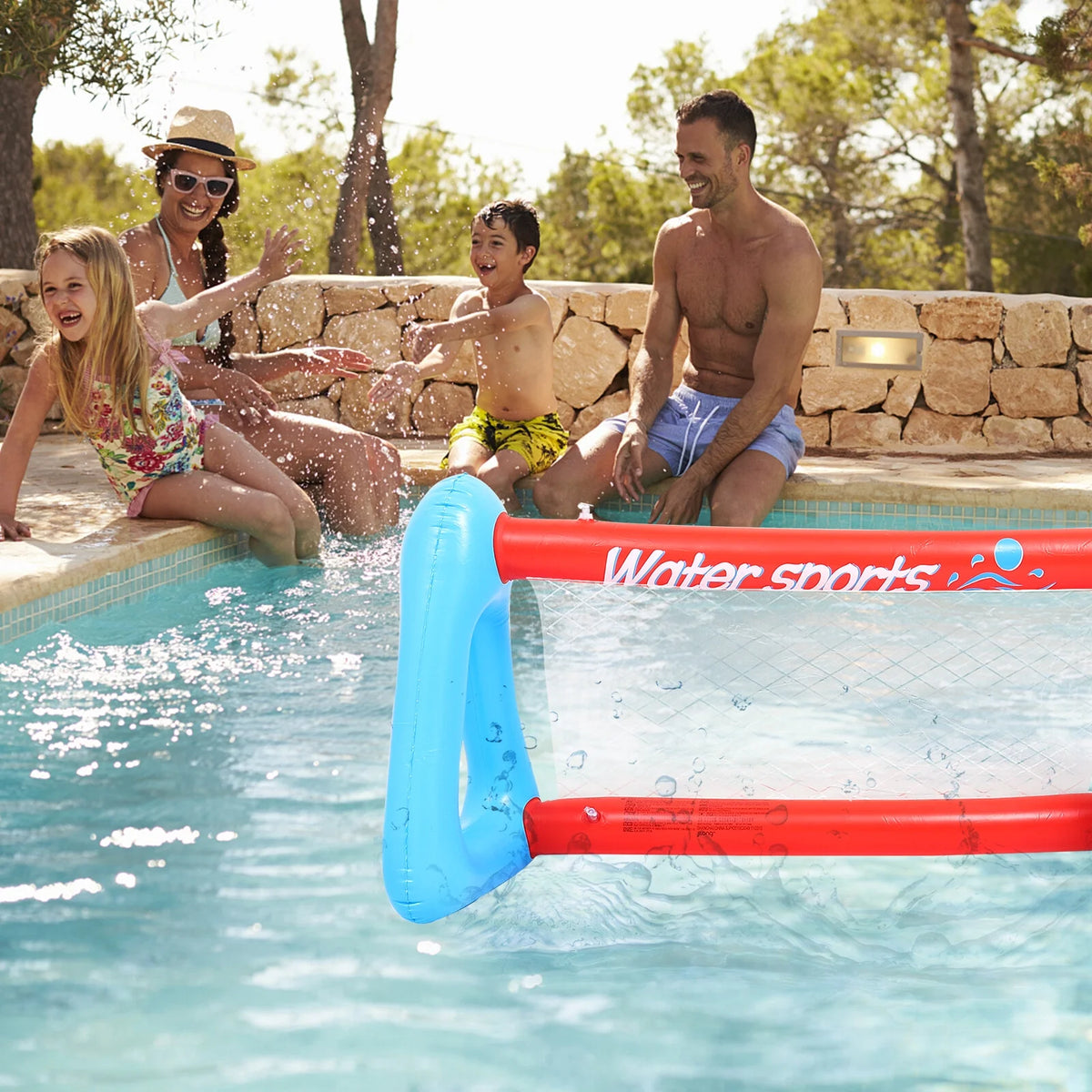 Inflatable Pool Volleyball Game Set with Volleyballs K9375