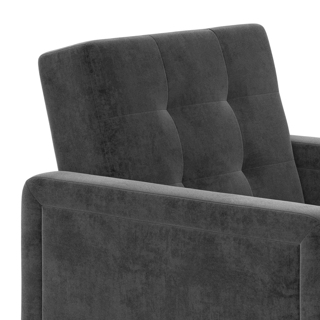 Gray Velvet Accent Chair T5587