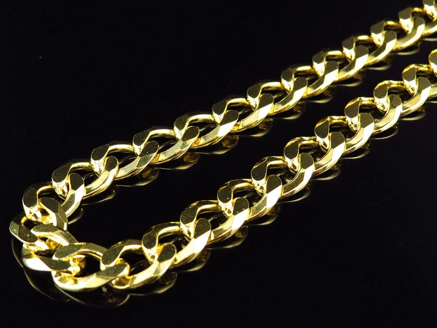 18"-28" Sterling Silver Miami Cuban Link Chain Necklace T7758
