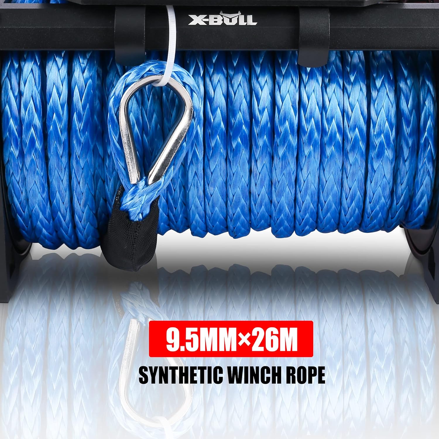Blue 12000 lb Electric Winch Kit with Wireless Remote B78418