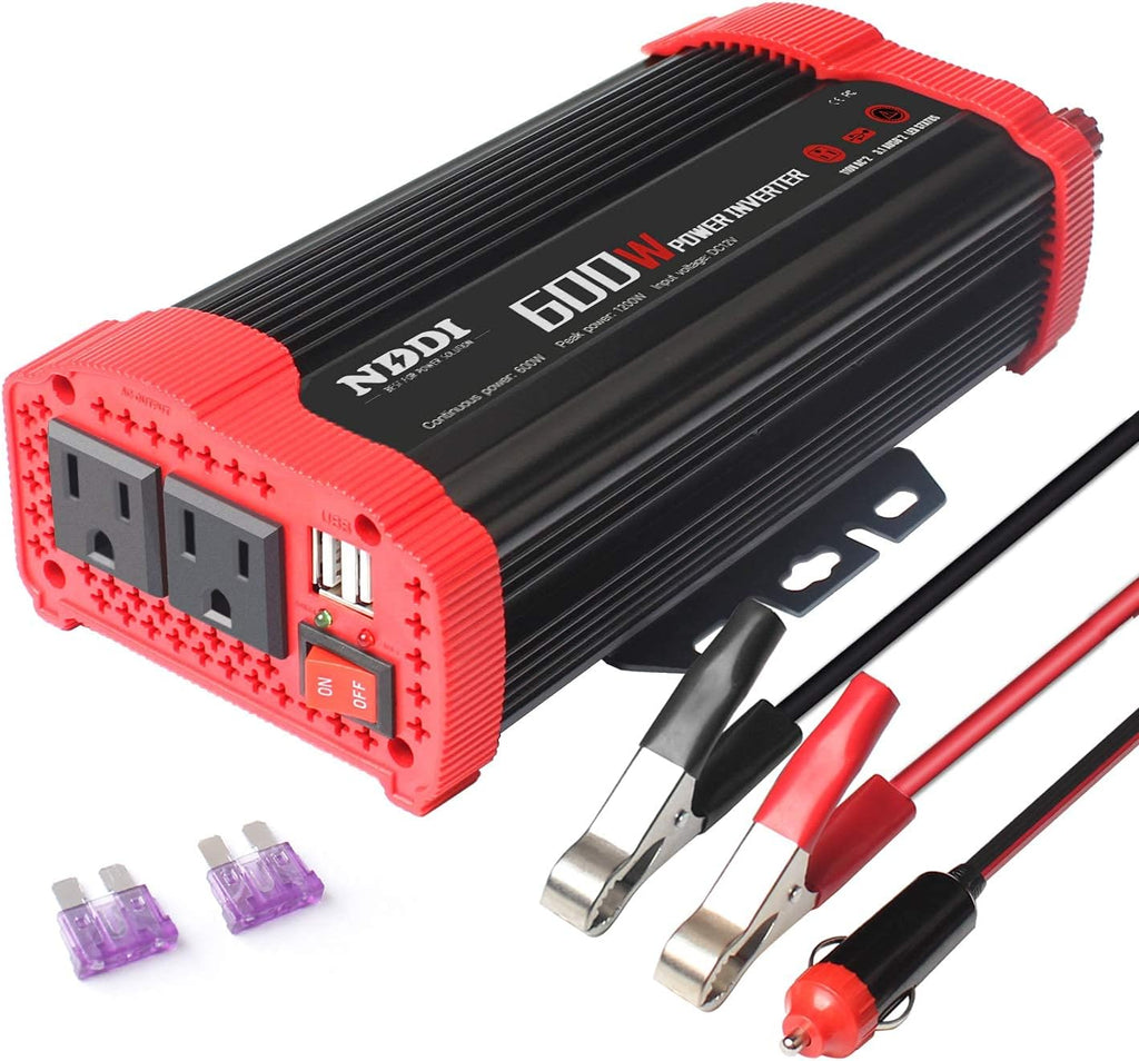 600W Car Power Inverter 12V DC to 110V AC Converter with Dual USB G735